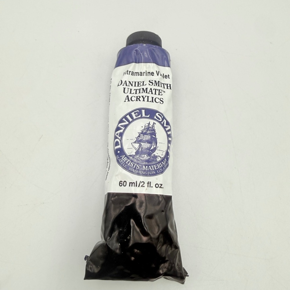 Daniel Smith Ultimate Acrylics Ultramarine Violet Paint 60ml 2oz PV15 77007 Tube